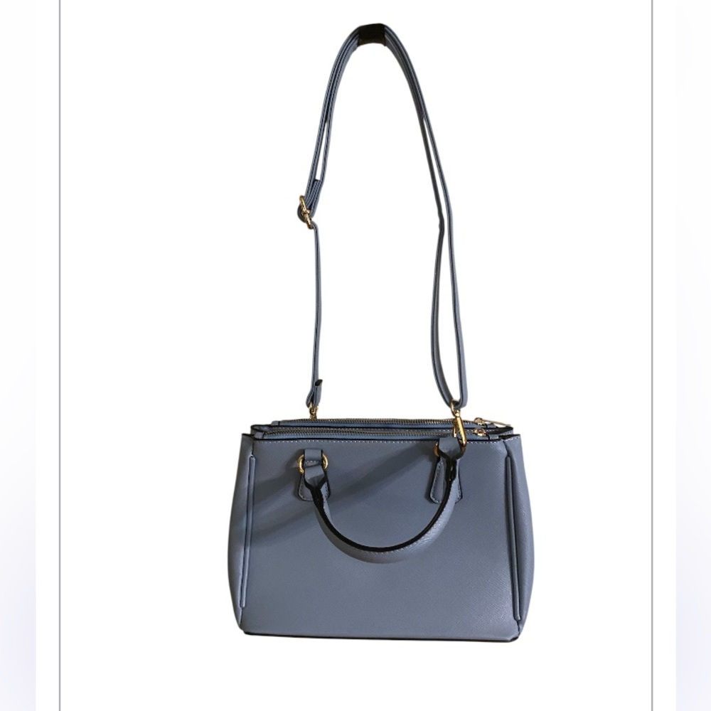 Mia K Collection On‎ the run shoulder / satchel/tote Blue Handbag